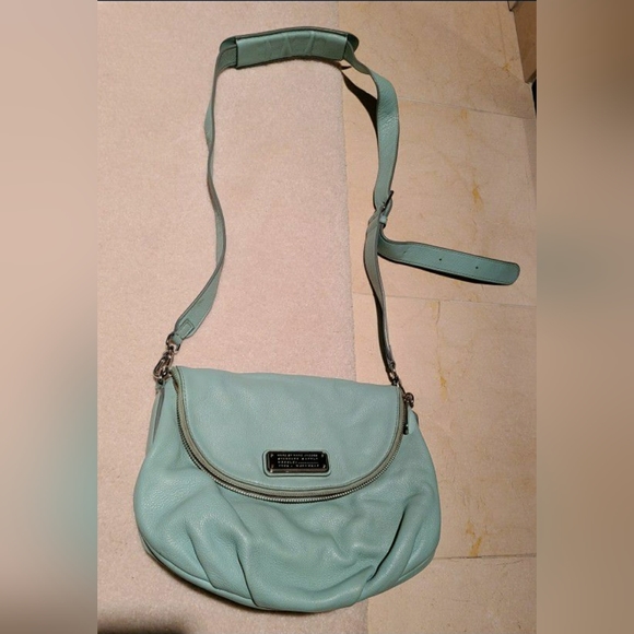 Marc Jacobs Designer Vintage Y2K Natasha Q Blue Green Crossbody Purse Handbag - Picture 2 of 8